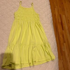 Crewcuts Neon Yellow Sun Dress Sz 8